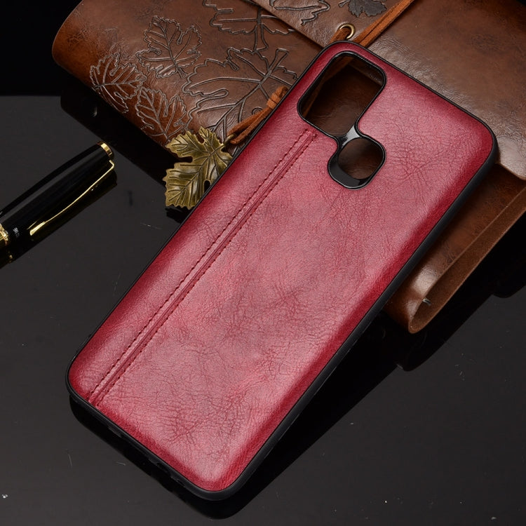 For Infinix Smart 5 Shockproof Sewing Cow Pattern Skin PC + PU + TPU Case(Red) - Infinix Cases by idewei | Online Shopping South Africa | PMC TechLife | Buy Now Pay Later Mobicred