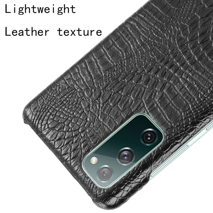For Samsung Galaxy S20 FE Shockproof Crocodile Texture PC + PU Case(Black) - Galaxy S20 FE Cases by NILLKIN | Online Shopping South Africa | PMC Jewellery
