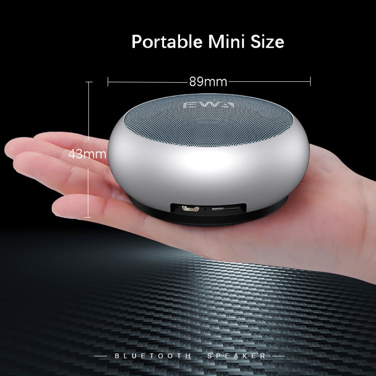 EWA A110 IPX5 Waterproof Portable Mini Metal Wireless Bluetooth Speaker Supports 3.5mm Audio & 32GB TF Card & Calls(Blue) - Mini Speaker by EWA | Online Shopping South Africa | PMC Jewellery