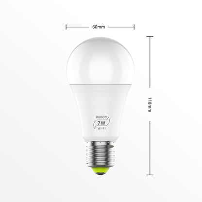 7W  E27 RGBCW WIFI LED smart bulb wireless smart home automation light(RGBCW+Warm White+White) - Smart Light Bulbs by PMC Jewellery | Online Shopping South Africa | PMC Jewellery