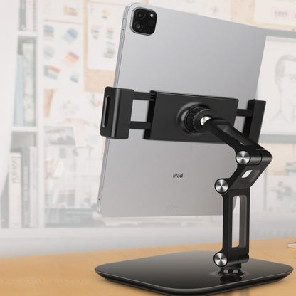 NS-06B Aluminum Alloy Foldable Adjustable Tablet Desk Stand for iPad, Huawei, Apple - Lazy Bracket by PMC Jewellery | Online Shopping South Africa | PMC Jewellery