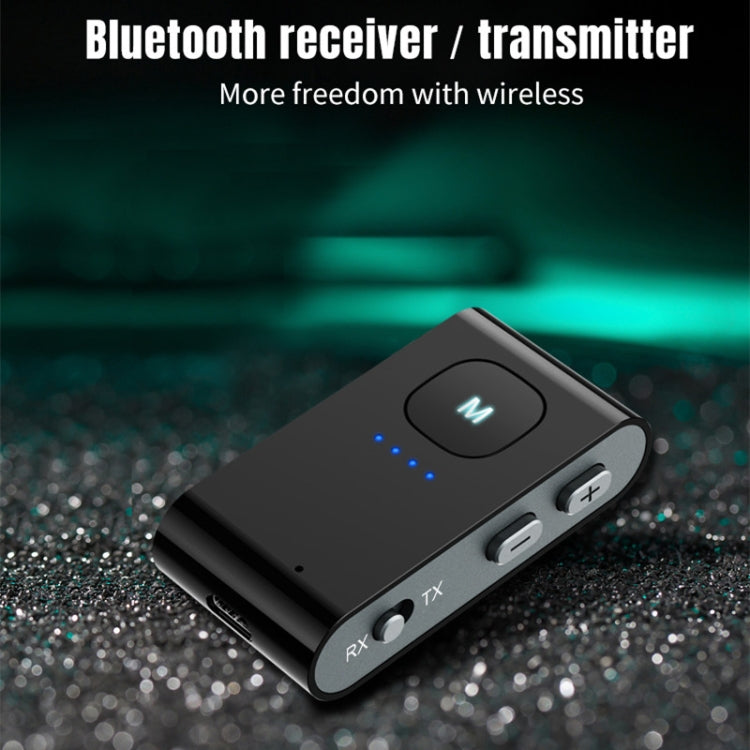 BR02 Bluetooth 5.0 Receive and transmit 2-in-1 PC TV Bluetooth audio adapter with battery display - free shipping - PMC TechLife - Order now!