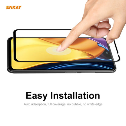 For Xiaomi Poco M3 Pro / Redmi Note 10 5G 10 PCS ENKAY Hat-Prince Full Glue 0.26mm 9H 2.5D Tempered Glass Full Coverage Film -  by ENKAY | Online Shopping South Africa | PMC Jewellery