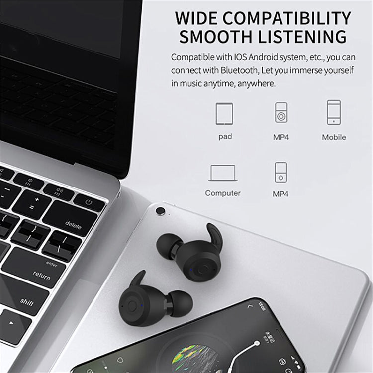 T20 TWS Bluetooth Hooks Wireless Sports Headphones with Charging Box IPX6 Waterproof Noise-cancelling Earphones(Orange) - Bluetooth Earphone by PMC Jewellery | Online Shopping South Africa | PMC Jewellery