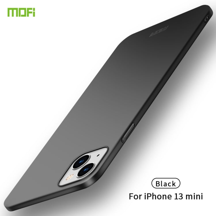 For iPhone 13 mini  MOFI Frosted PC Ultra-thin Hard Case(Black) - iPhone 13 mini Cases by MOFI | Online Shopping South Africa | PMC TechLife | Buy Now Pay Later Mobicred