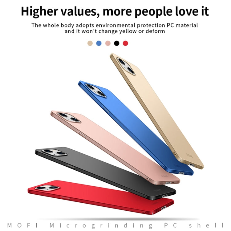 For iPhone 13 mini  MOFI Frosted PC Ultra-thin Hard Case(Red) - iPhone 13 mini Cases by MOFI | Online Shopping South Africa | PMC Jewellery