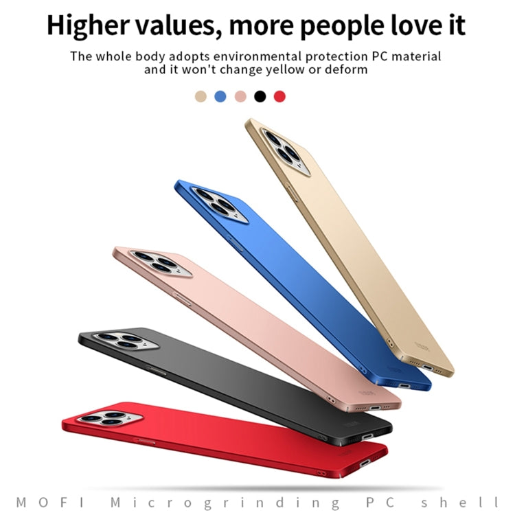 For iPhone 13 Pro MOFI Frosted PC Ultra-thin Hard Case(Black) - free shipping - PMC TechLife - Order now!