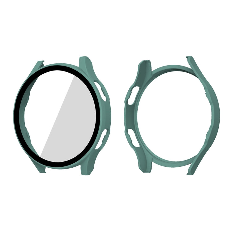 ENKAY Hat-Prince Full Coverage PC Frame + Tempered Glass Protector Composite Case for Samsung Galaxy Watch4 44mm(Green) - Watch Cases by ENKAY | Online Shopping South Africa | PMC TechLife | Buy Now Pay Later Mobicred