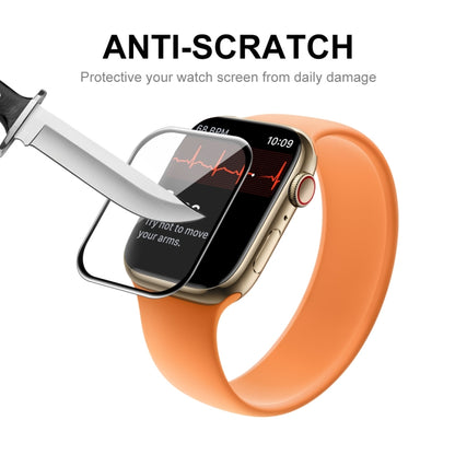 10 PCS ENKAY Hat-Prince 3D Curved Edge Full Coverage Full Tempered Glass HD Screen Protector Film For Apple Watch Series 7 41mm(Black) - Others by ENKAY | Online Shopping South Africa | PMC Jewellery | Buy Now Pay Later Mobicred