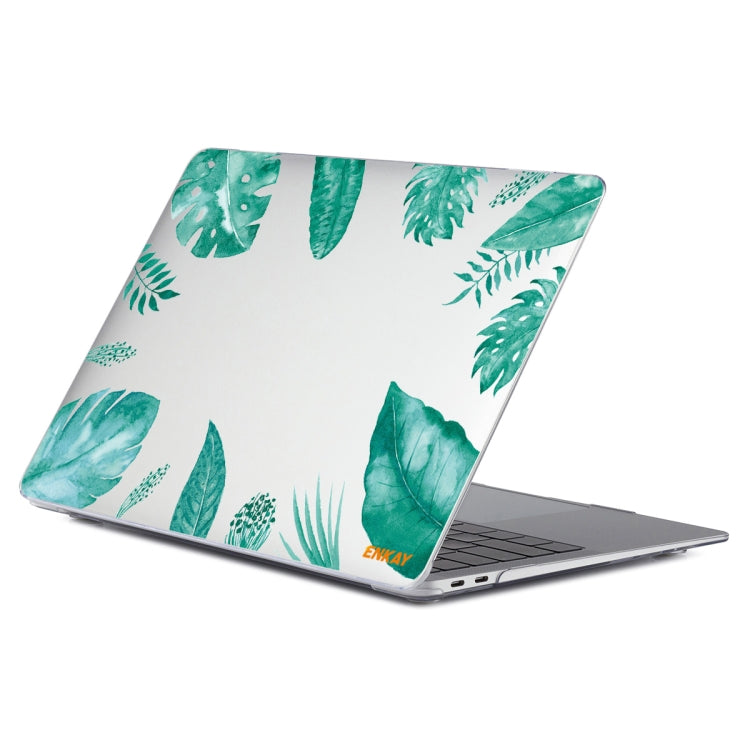 ENKAY Hat-Prince Forest Series Pattern Laotop Protective Crystal Case for MacBook Pro 16.2 inch A2485 2021/A2880 2023 (Green Leaf Pattern) - free shipping - PMC TechLife - Order now!