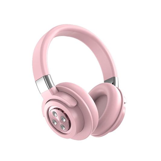 A51 USB Charging Wireless Bluetooth HIFI Stereo Headset with Mic(Pink) - Headset & Headphone by PMC Jewellery | Online Shopping South Africa | PMC Jewellery
