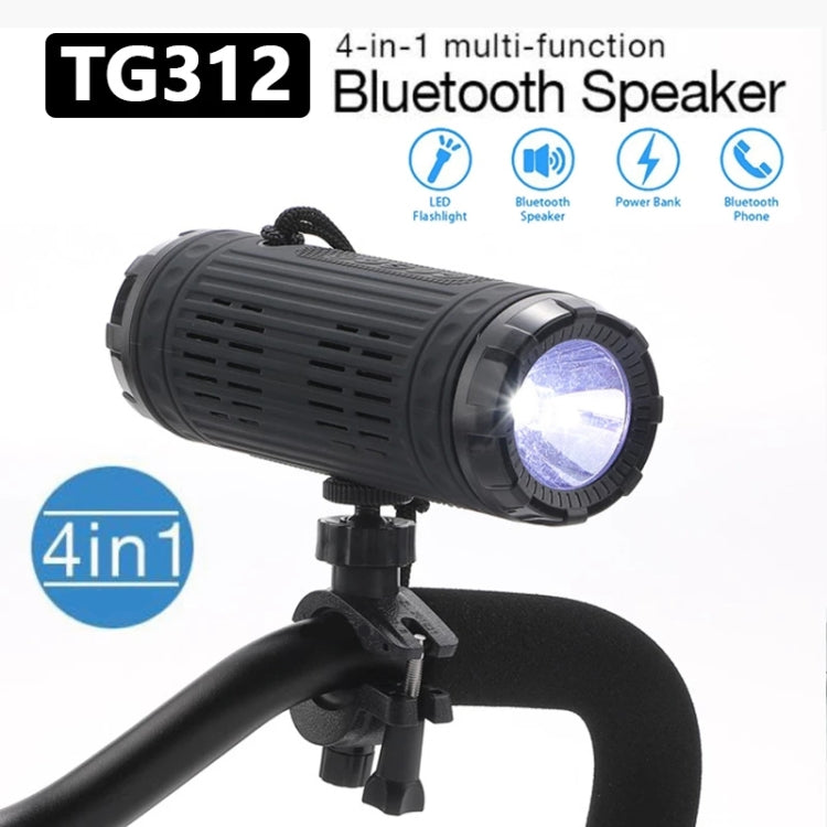 T&G TG312 LED Outdoor Portable Multifunctional Wireless Bluetooth Speaker(Black) - Waterproof Speaker by T&G | Online Shopping South Africa | PMC Jewellery