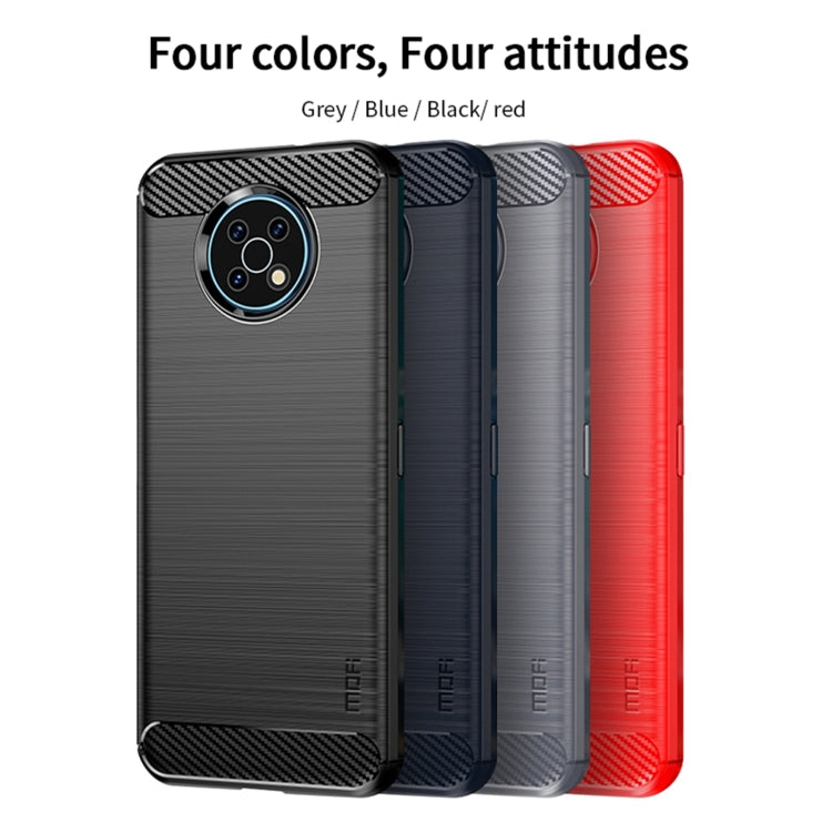 For Nokia G50 MOFI Gentleness Brushed Carbon Fiber Soft TPU Case(Black) - Nokia Cases by MOFI | Online Shopping South Africa | PMC TechLife | Buy Now Pay Later Mobicred