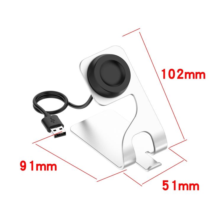 For Huawei Watch 3 Rotatable Magnetic Metal Charging Base(Gray) - Charger by PMC TechLife | Online Shopping South Africa | PMC TechLife | Buy Now Pay Later Mobicred