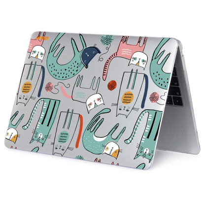 ENKAY Animal Series Pattern Laotop Protective Crystal Case For MacBook Pro 15.4 inch A1707 / A1990(Thin Cat) - MacBook Pro Cases by ENKAY | Online Shopping South Africa | PMC Jewellery