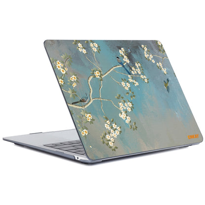 ENKAY Vintage Pattern Series Laotop Protective Crystal Case For MacBook Air 13.3 inch A1932 / A2179 / A2337(Magnolia) - MacBook Air Cases by ENKAY | Online Shopping South Africa | PMC Jewellery