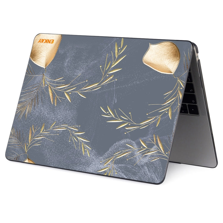 ENKAY Vintage Pattern Series Laotop Protective Crystal Case For MacBook Pro 15.4 inch A1707 / A1990(Wild Oats) - MacBook Pro Cases by ENKAY | Online Shopping South Africa | PMC Jewellery