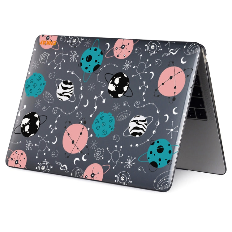 ENKAY Star Series Pattern Laotop Protective Crystal Case For MacBook Pro 14.2 inch A2442 (2021)(Geometric Planet) - MacBook Pro Cases by ENKAY | Online Shopping South Africa | PMC Jewellery