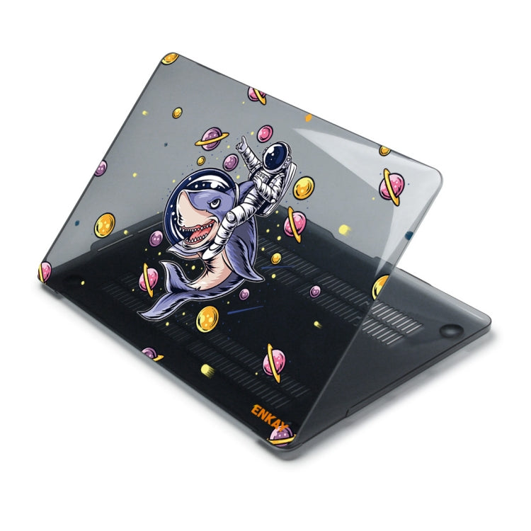 ENKAY Star Series Pattern Laotop Protective Crystal Case For MacBook Pro 14.2 inch A2442 (2021)(Shark Astronaut) - MacBook Pro Cases by ENKAY | Online Shopping South Africa | PMC Jewellery