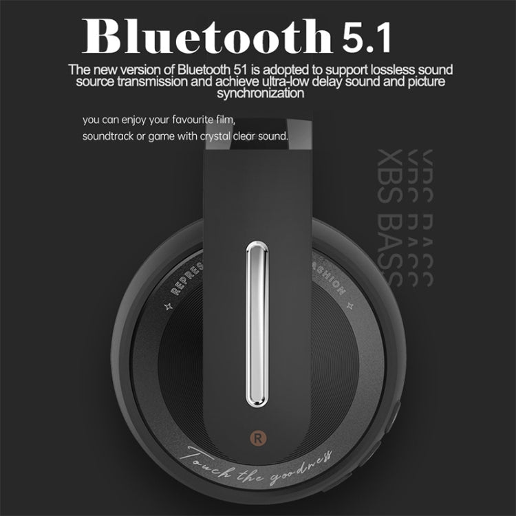 P6 Bluetooth 5.1 Wireless Stereo Headset with Microphone(White) - Headset & Headphone by PMC TechLife | Online Shopping South Africa | PMC TechLife