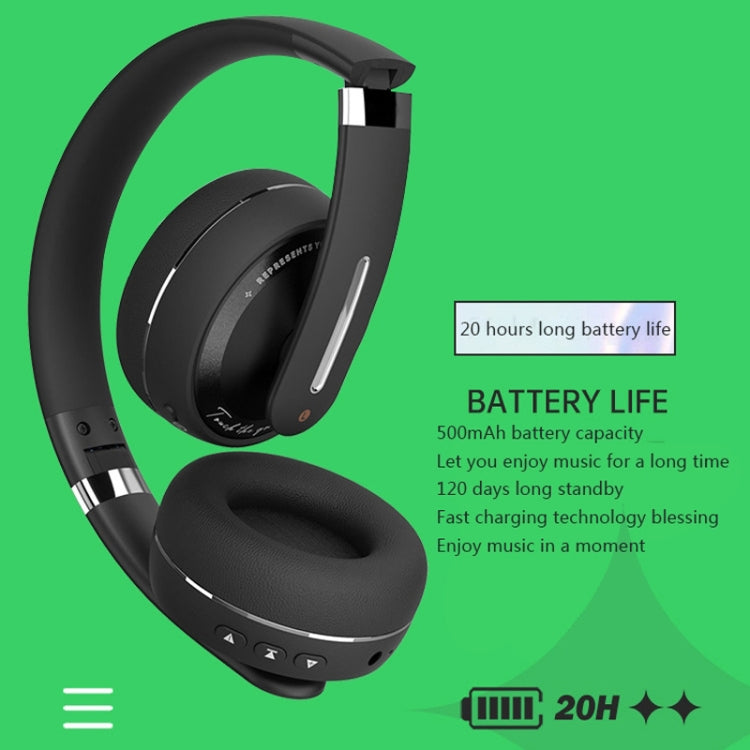 P6 Bluetooth 5.1 Wireless Stereo Headset with Microphone(White) - Headset & Headphone by PMC TechLife | Online Shopping South Africa | PMC TechLife