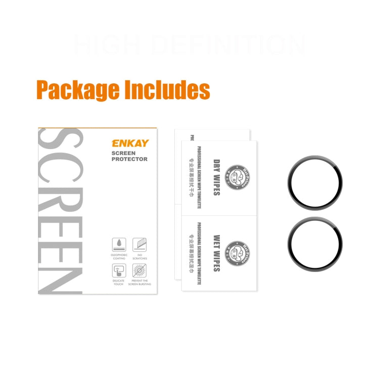 2 PCS ENKAY 3D Full Coverage Soft PC Edge + PMMA HD Screen Protector Film For Amazfit GTR 3 Pro - free shipping - PMC TechLife - Order now!