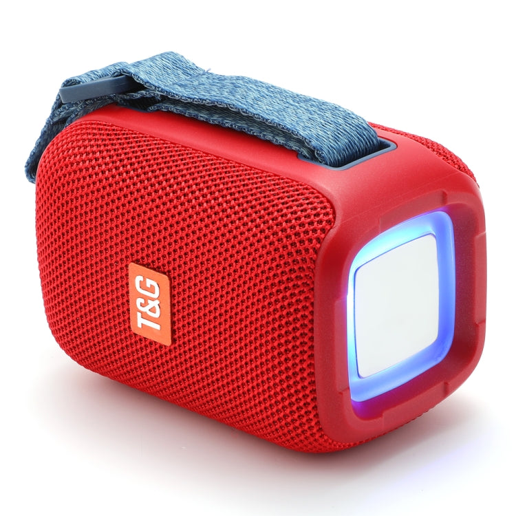 T&G TG339 RGB Light 5W Waterproof Portable Bluetooth Speaker(Red) - Desktop Speaker by T&G | Online Shopping South Africa | PMC TechLife | Buy Now Pay Later Mobicred