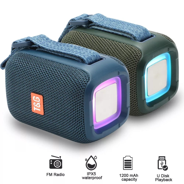T&G TG339 RGB Light 5W Waterproof Portable Bluetooth Speaker(Red) - Desktop Speaker by T&G | Online Shopping South Africa | PMC TechLife | Buy Now Pay Later Mobicred