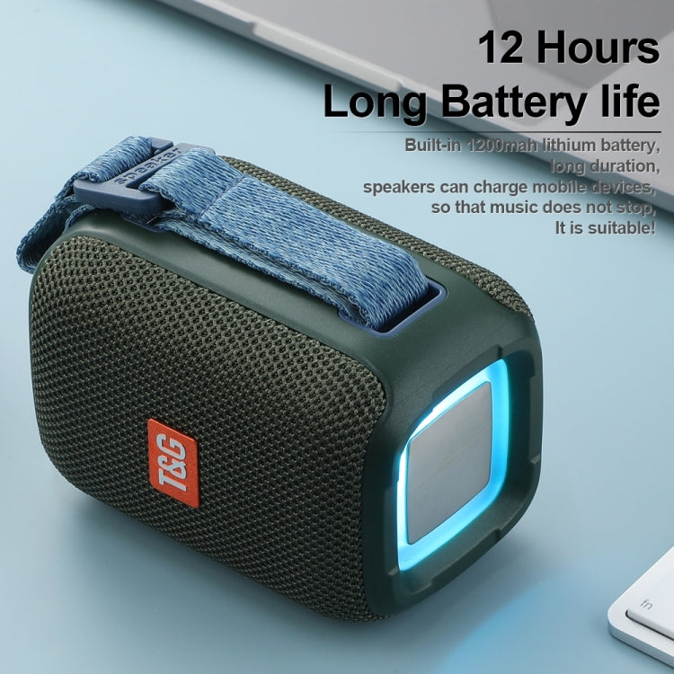 T&G TG339 RGB Light 5W Waterproof Portable Bluetooth Speaker(Red) - Desktop Speaker by T&G | Online Shopping South Africa | PMC TechLife | Buy Now Pay Later Mobicred