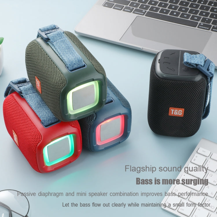 T&G TG339 RGB Light 5W Waterproof Portable Bluetooth Speaker(Green) - Desktop Speaker by T&G | Online Shopping South Africa | PMC Jewellery