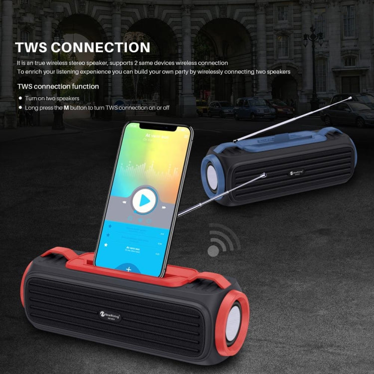 NewRixing NR903F TWS Portable Outdoor Bluetooth Speaker Support TF Card / FM(Black) - Desktop Speaker by New Rixing | Online Shopping South Africa | PMC Jewellery