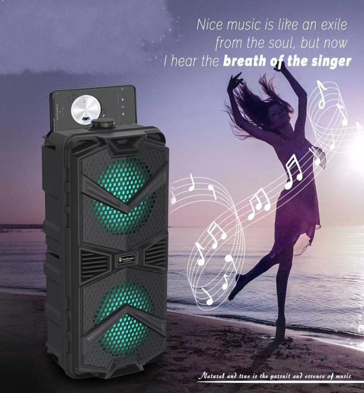 NewRixing NRG5501B Outdoor Portable Karaoke Wireless Speaker 16W Audio Amplifier with Mic - Desktop Speaker by NewRixing | Online Shopping South Africa | PMC Jewellery | Buy Now Pay Later Mobicred