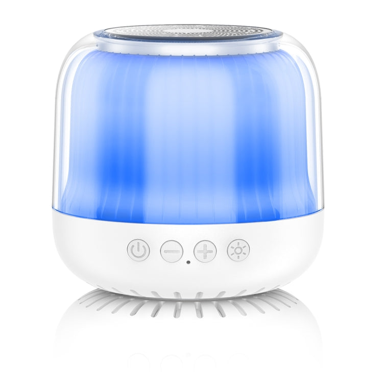 JY12 Full-screen RGB LED Breather Light Wireless Bluetooth Speaker(White) - Mini Speaker by PMC Jewellery | Online Shopping South Africa | PMC Jewellery