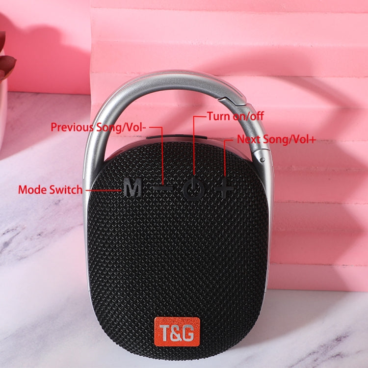 T&G TG321 TWS Portable Wireless Outdoor Mini Speaker with LED Light(Red) - Mini Speaker by T&G | Online Shopping South Africa | PMC Jewellery