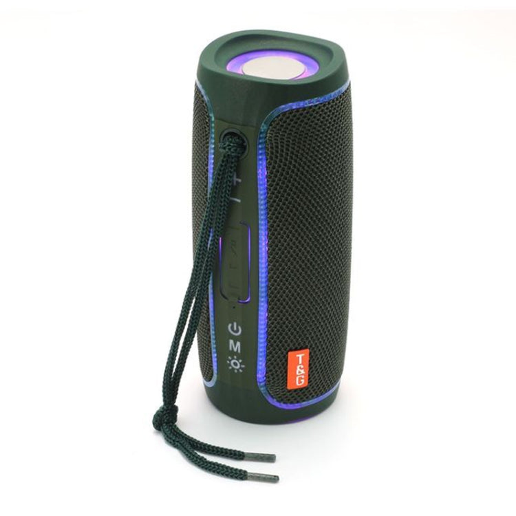 T&G TG288 TWS Portable LED Light Bluetooth Speaker(Green) - Desktop Speaker by T&G | Online Shopping South Africa | PMC TechLife | Buy Now Pay Later Mobicred
