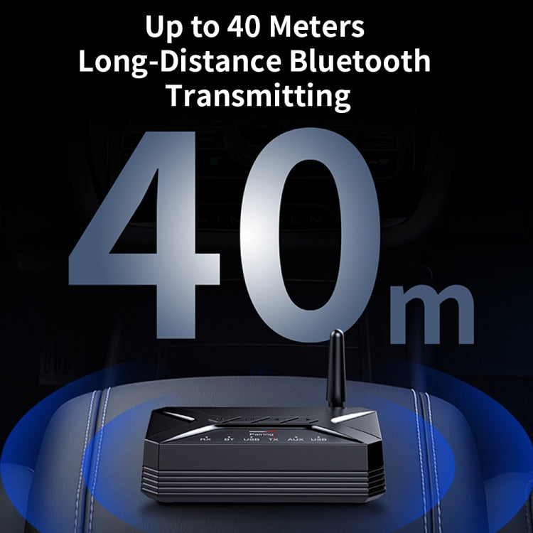 TR-22 External Antenna Long Distance 40m Bluetooth Audio Receiver Transmitter 2 in 1 - Audio Receiver Transmitter by PMC TechLife | Online Shopping South Africa | PMC TechLife