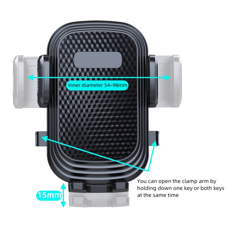 A190+X51 Car Phone Holder Dashboard Windshield Sucker Mount Bendable Long Arm Stand - Car Holders by PMC TechLife | Online Shopping South Africa | PMC TechLife