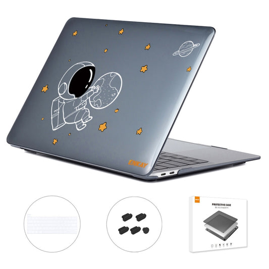 For MacBook Pro 13.3 A2251/A2289/A2338 ENKAY Hat-Prince 3 in 1 Spaceman Pattern Laotop Protective Crystal Case with TPU Keyboard Film / Anti-dust Plugs, Version:US(Spaceman No.5) - MacBook Pro Cases by ENKAY | Online Shopping South Africa | PMC Jewellery