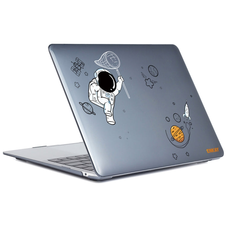 For MacBook Air 13.6 A2681 ENKAY Hat-Prince 3 in 1 Spaceman Pattern Laotop Protective Crystal Case with TPU Keyboard Film / Anti-dust Plugs, Version:US(Spaceman No.2) - MacBook Air Cases by ENKAY | Online Shopping South Africa | PMC Jewellery