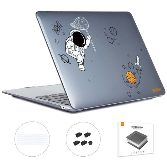 For MacBook Pro 16.1 A2141 ENKAY Hat-Prince 3 in 1 Spaceman Pattern Laotop Protective Crystal Case with TPU Keyboard Film / Anti-dust Plugs, Version:EU(Spaceman No.2) - MacBook Pro Cases by ENKAY | Online Shopping South Africa | PMC Jewellery