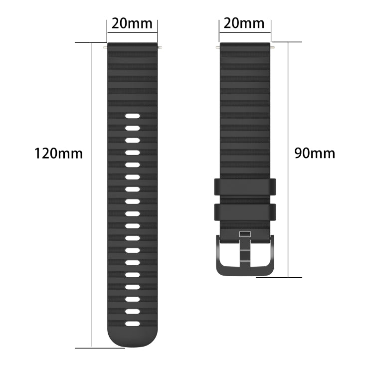For Amazfit Pop 20mm Wavy Dot Pattern Solid Color Silicone Watch Band(Beige) - free shipping - PMC TechLife - Order now!