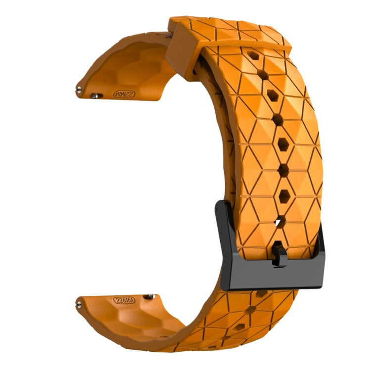 For Amazfit GTS 3 20mm Football Pattern Solid Color Silicone Watch Band(Yellow) - free shipping - PMC TechLife - Order now!