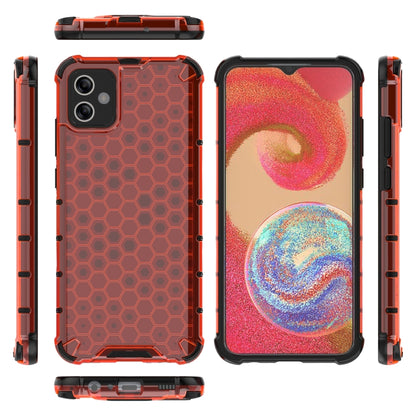 For Samsung Galaxy A04e 4G Honeycomb Phone Case(Red) - Galaxy Phone Cases by PMC Jewellery | Online Shopping South Africa | PMC Jewellery