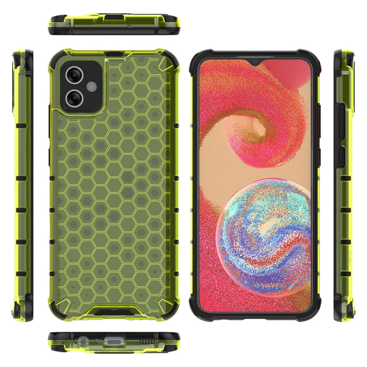 For Samsung Galaxy A04e 4G Honeycomb Phone Case(Green) - Galaxy Phone Cases by PMC TechLife | Online Shopping South Africa | PMC TechLife