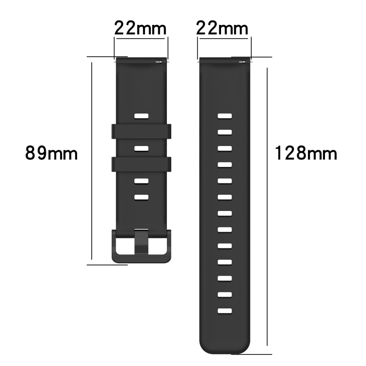 For Huawei GT2 46mm 22mm Concave Striped Slicone Watch Band(Black) - free shipping - PMC TechLife - Order now!