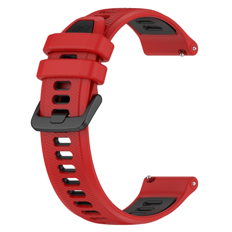 For Huawei Watch GT 2E 22mm Sports Two-Color Silicone Watch Band(Red+Black) - Smart Wear by PMC Jewellery | Online Shopping South Africa | PMC Jewellery