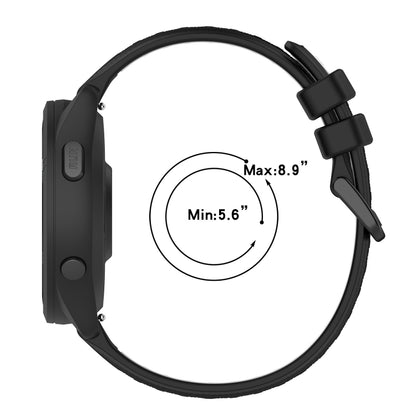 For  Xiaomi Haylou RS4 LS12 22mm Sports Two-Color Silicone Watch Band(Black+Grey) - Smart Wear by PMC Jewellery | Online Shopping South Africa | PMC Jewellery