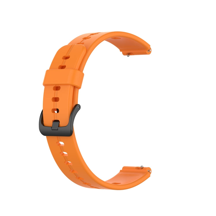 For Huawei Band 3 Solid Color Silicone Watch Band(Orange) - Smart Wear by PMC Jewellery | Online Shopping South Africa | PMC Jewellery