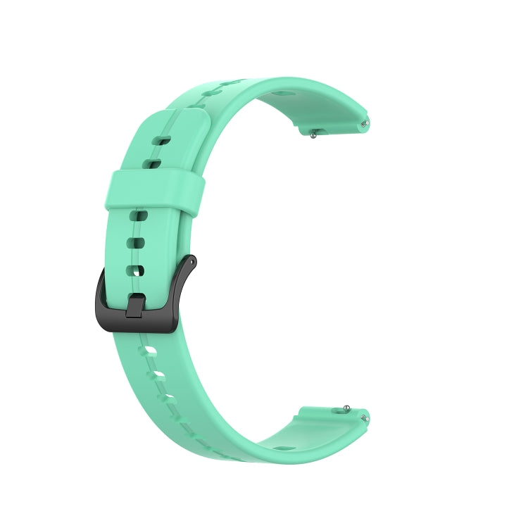 For Huawei Band 3 Solid Color Silicone Watch Band(Lake Blue) - Smart Wear by PMC TechLife | Online Shopping South Africa | PMC TechLife