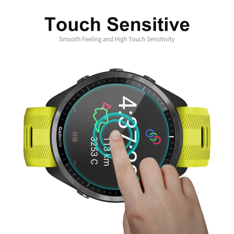 1pcs For Garmin Forerunner 965 ENKAY 0.2mm 9H Tempered Glass Screen Protector Watch Film - Smart Wear by ENKAY | Online Shopping South Africa | PMC Jewellery